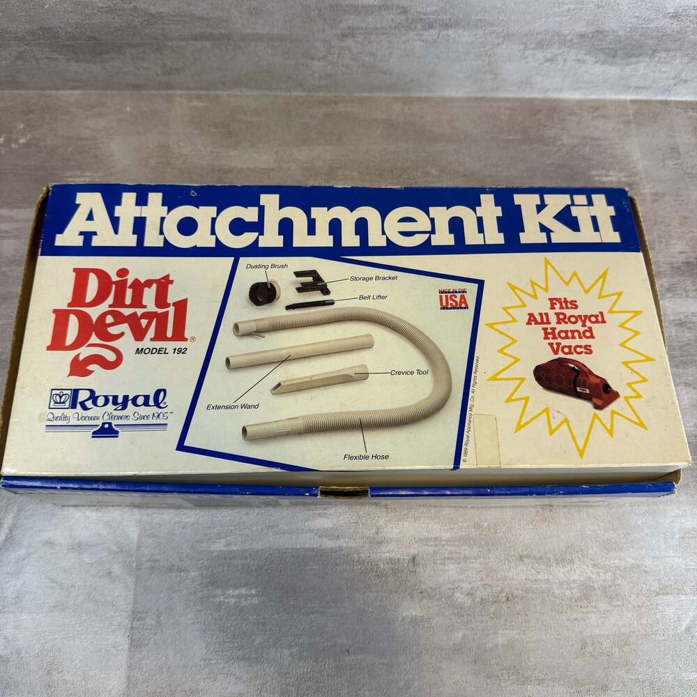 Vintage Dirt Devil Model 192 Vacuum Attachment Kit for Royal Hand Vacuums